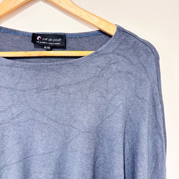 🌼 NWOT 🌼 LAIT DE POULE Grey crop top - Picture 3 of 7